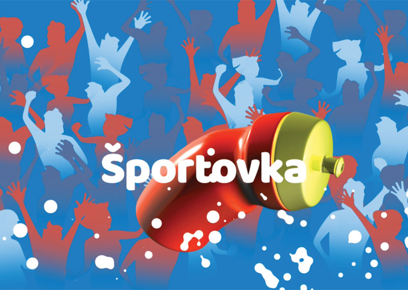 Animovaný športový vizuál vytvorený pre online projekt Športovka