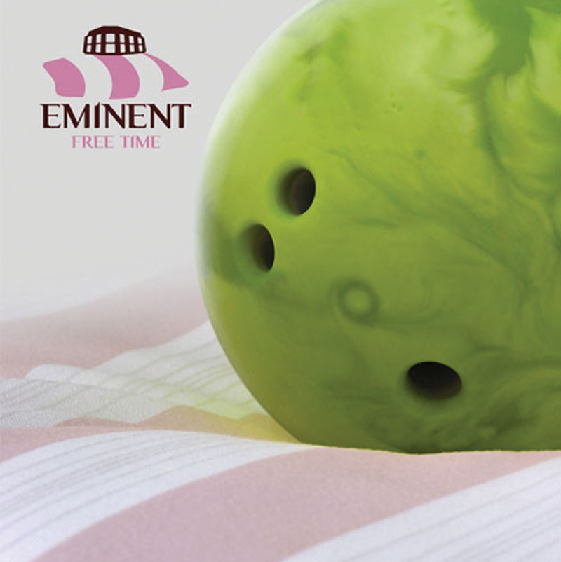 Autorská produktová fotografia bowlingovej gule pre Hotel Eminent