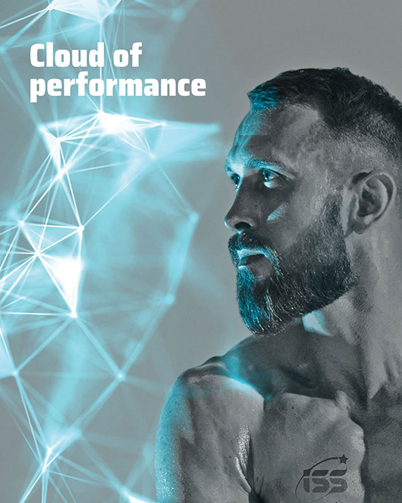 Komunikačný vizuál Innovative Sport Science spájajúci športový výkon a dátovú analýzu