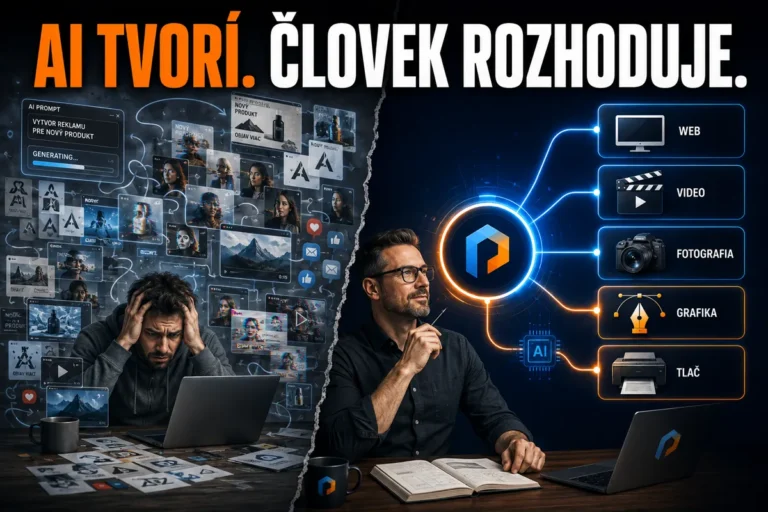 AI v marketingu a človek zodpovedný za kreatívne vedenie značky a výsledný smer projektu