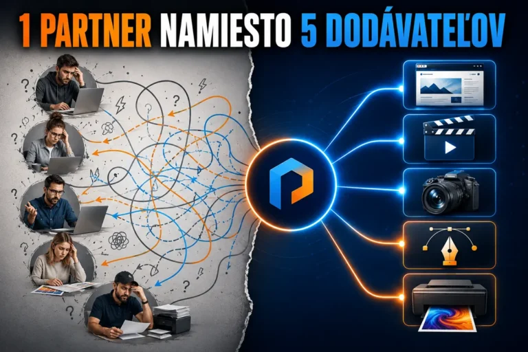 Jeden marketingový partner pre firmy prepája grafiku, web, video, obsah a reklamu